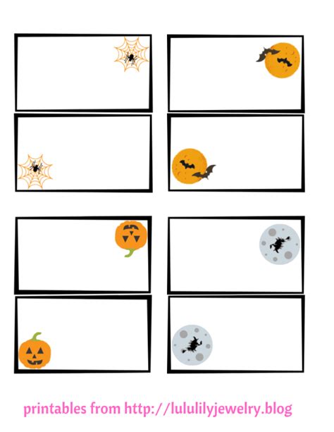 Halloween Place Cards Printable